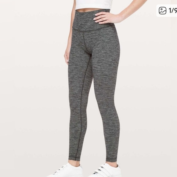 lululemon athletica Pants - Lululemon Athletica Variegated Textured High-Waisted Knit Leggings 6